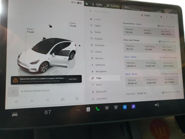 Photo 9 from auction – 2024 TESLA MODEL Y with VIN 7SAYGDEE5RA278336