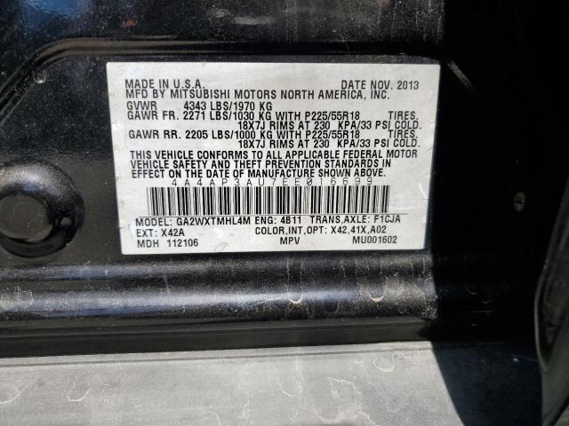 Photo 14 from auction – 2014 MITSUBISHI OUTLANDER with VIN 4A4AP3AU7EE016699