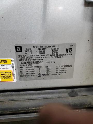 Photo 14 from auction – 2016 CHEVROLET TRAVERSE with VIN 1GNKRFED1GJ235452