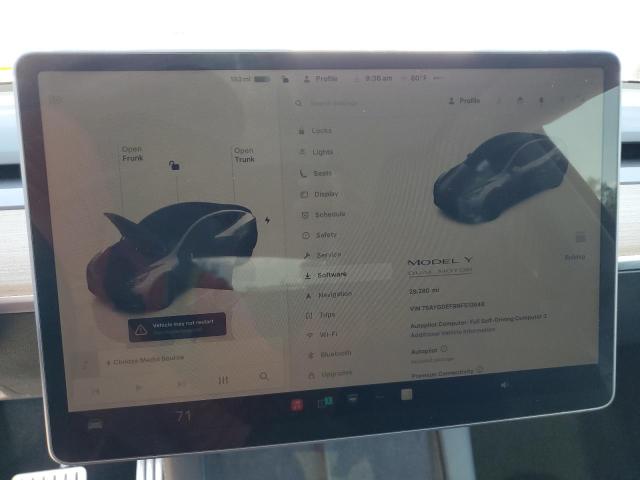 Photo 9 from auction – 2022 TESLA MODEL Y with VIN 7SAYGDEF9NF513648