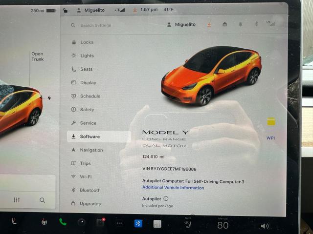Photo 8 from auction – 2021 TESLA MODEL Y with VIN 5YJYGDEE7MF196889
