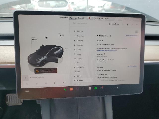 Photo 9 from auction – 2023 TESLA MODEL 3 with VIN 5YJ3E1EA5PF542678