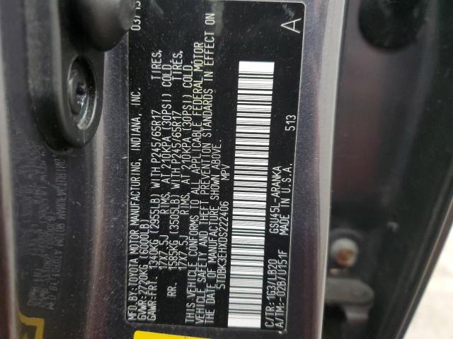 Zdjęcie 14 z aukcji – 2013 TOYOTA HIGHLANDER z VIN 5TDBK3EHXDS222406