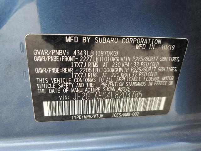 Photo 14 from auction – 2020 SUBARU CROSSTREK with VIN JF2GTAEC4L8203785