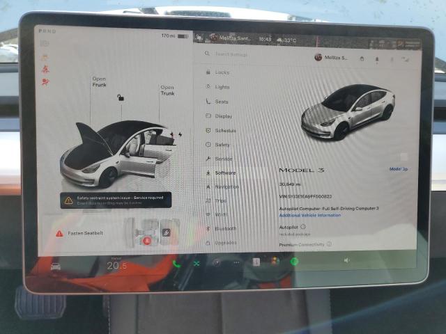 Photo 9 from auction – 2023 TESLA MODEL 3 with VIN 5YJ3E1EA9PF500823