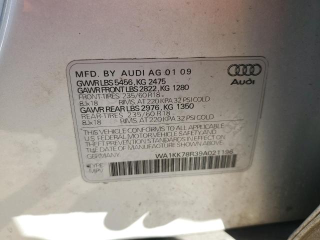 Photo 14 from auction – 2009 AUDI Q5 3.2 with VIN WA1KK78R39A021196