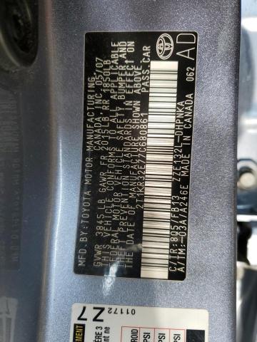 Photo 14 from auction – 2007 TOYOTA COROLLA MA with VIN 2T1KR32E77C680861
