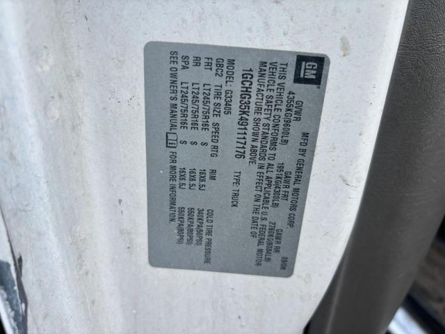 Photo 10 from auction – 2009 CHEVROLET EXPRESS G3 with VIN 1GCHG35K491117176