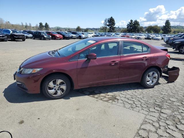HONDA CIVIC 2013 with VIN 2HGFB2F59DH526908 - Photo from auction