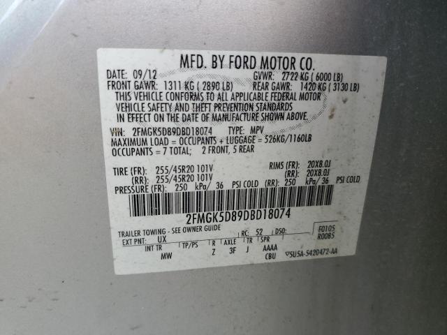 Photo 14 from auction – 2013 FORD FLEX LIMIT with VIN 2FMGK5D89DBD18074
