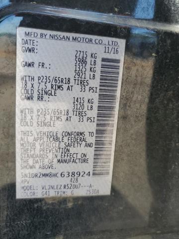Photo 14 from auction – 2017 NISSAN PATHFINDER with VIN 5N1DR2MM8HC638924