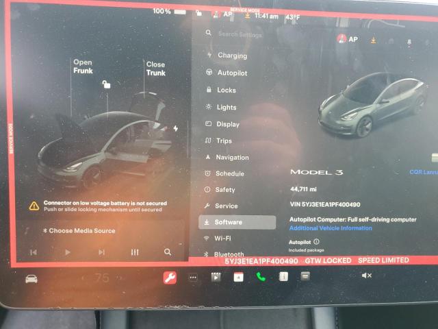 Снимка 9 от търг – 2023 TESLA MODEL 3 с VIN 5YJ3E1EA1PF400490