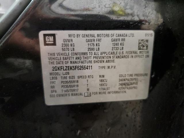 Photo 14 from auction – 2015 GMC TERRAIN DE with VIN 2GKFLZEK5F6266411