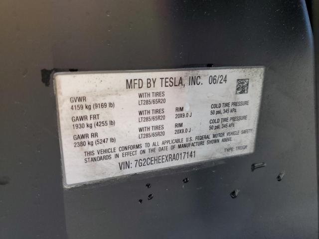 Photo 14 from auction – 2024 TESLA CYBERTRUCK with VIN 7G2CEHEEXRA017141
