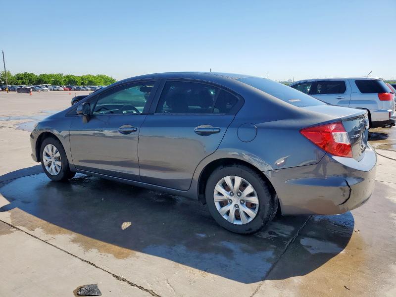 Photo 2 from auction – 2012 HONDA CIVIC LX with VIN 19XFB2F56CE334631
