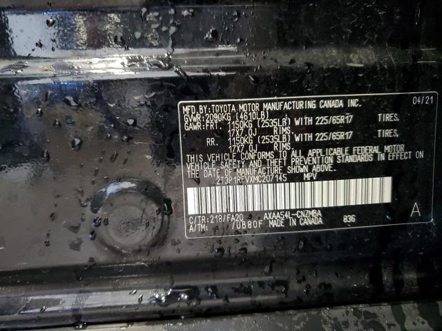 Photo 14 from auction – 2021 TOYOTA RAV4 XLE with VIN 2T3P1RFVXMC207145