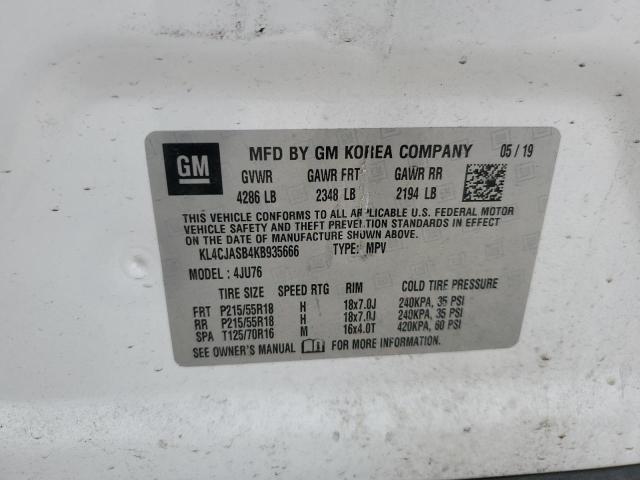 Photo 14 from auction – 2019 BUICK ENCORE PRE with VIN KL4CJASB4KB935666