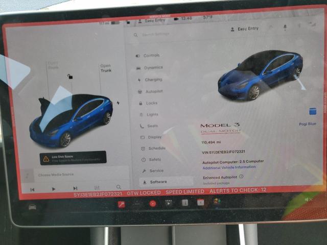 Снимка 9 от търг – 2018 TESLA MODEL 3 с VIN 5YJ3E1EB2JF072321