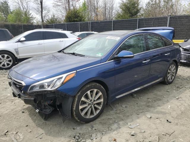HYUNDAI SONATA SPO 2016 with VIN 5NPE34AF3GH292022 - Photo from auction
