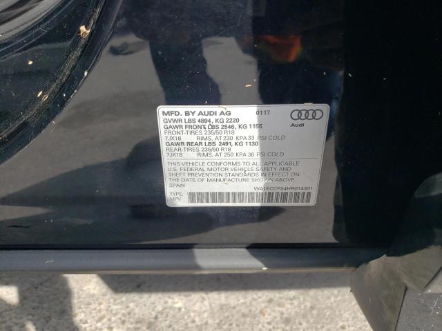 Photo 14 from auction – 2017 AUDI Q3 PREMIUM with VIN WA1ECCFS4HR014301
