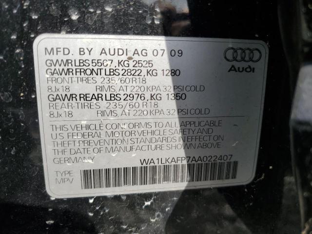 Photo 14 from auction – 2010 AUDI Q5 PREMIUM with VIN WA1LKAFP7AA022407