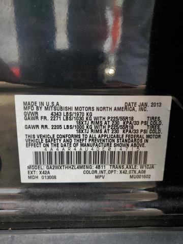 Foto 14 de la subasta – 2013 MITSUBISHI OUTLANDER con VIN 4A4AR4AU4DE014715