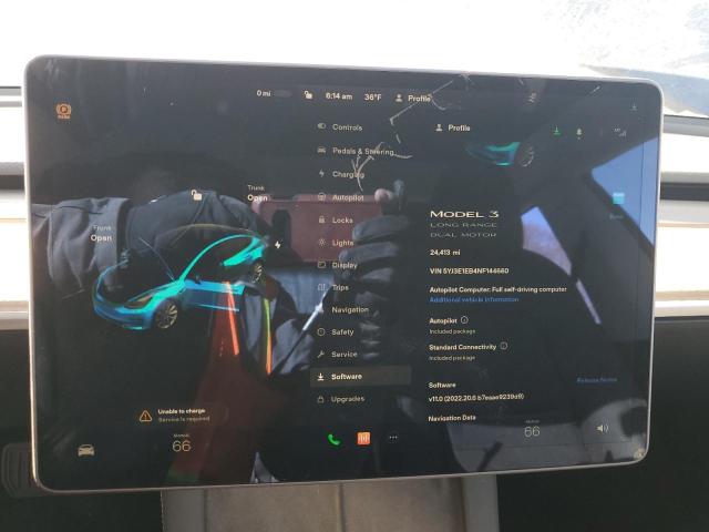 Photo 9 from auction – 2022 TESLA MODEL 3 with VIN 5YJ3E1EB4NF144660