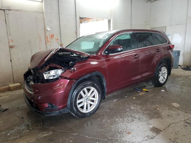 TOYOTA HIGHLANDER 2016 with VIN 5TDBKRFH2GS266163 - Photo from auction