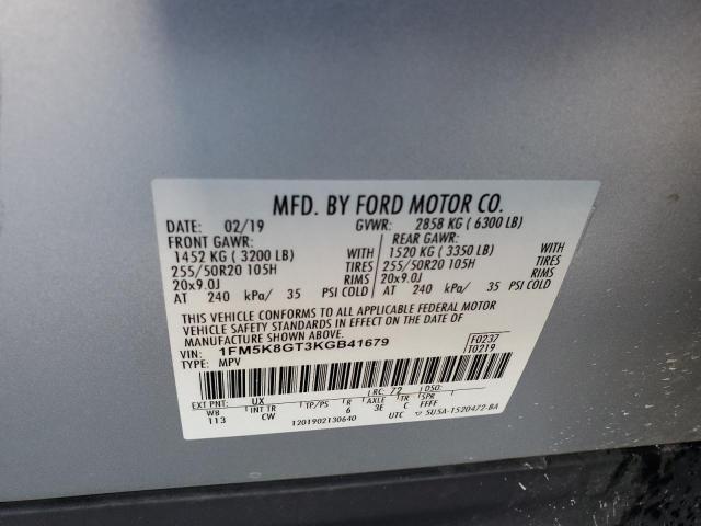 Photo 14 from auction – 2019 FORD EXPLORER S with VIN 1FM5K8GT3KGB41679