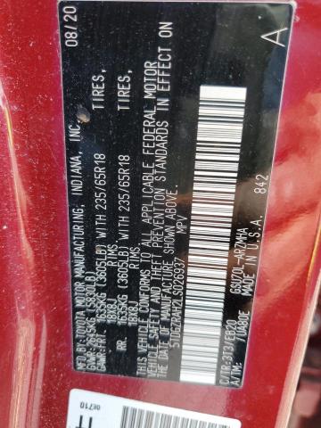 Photo 14 from auction – 2020 TOYOTA HIGHLANDER with VIN 5TDGZRAH2LS026937