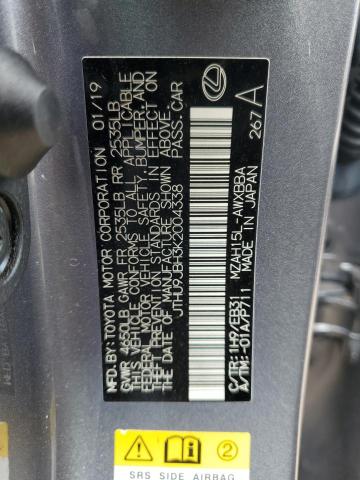 Photo 14 from auction – 2019 LEXUS UX 250H with VIN JTHU9JBH3K2004338