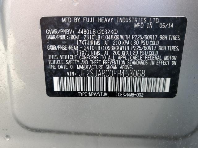 Photo 14 from auction – 2015 SUBARU FORESTER 2 with VIN JF2SJARC0FH453068