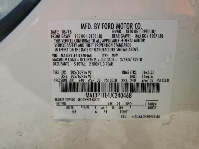 Photo 14 from auction – 2018 FORD ECOSPORT S with VIN MAJ3P1TE4JC240468