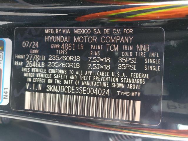 Photo 14 from auction – 2025 HYUNDAI TUCSON SEL with VIN 3KMJBCDE3SE004024