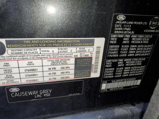 Photo 14 from auction – 2014 LAND ROVER RANGE ROVE with VIN SALWR2EF3EA332503