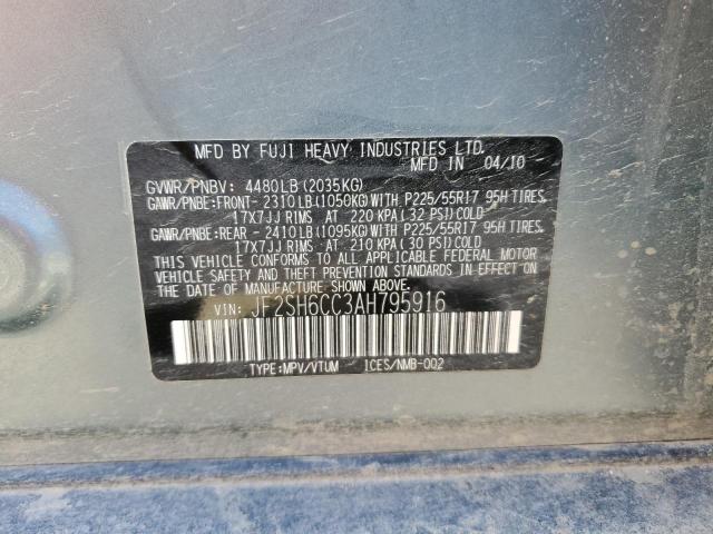 Photo 14 from auction – 2010 SUBARU FORESTER 2 with VIN JF2SH6CC3AH795916