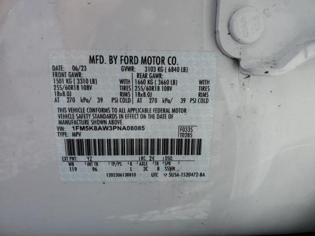 Photo 14 from auction – 2023 FORD EXPLORER P with VIN 1FM5K8AW3PNA08085