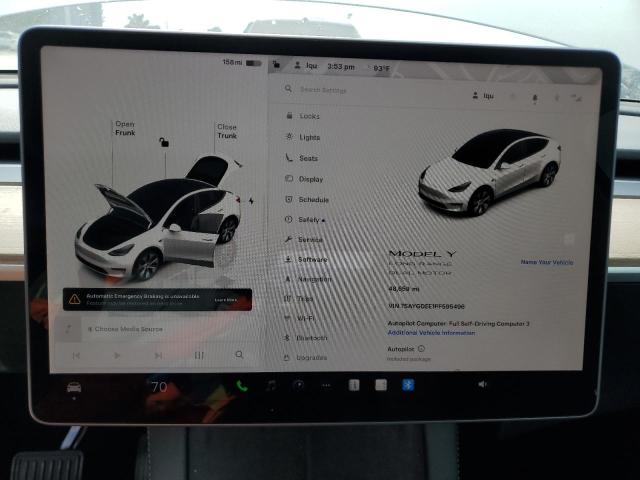 Photo 9 from auction – 2023 TESLA MODEL Y with VIN 7SAYGDEE1PF595496