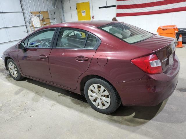 Photo 2 from auction – 2012 HONDA CIVIC LX with VIN 2HGFB2F56CH598308