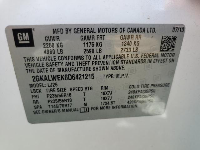 Foto 14 de la subasta – 2013 GMC TERRAIN SL con VIN 2GKALWEK6D6421215