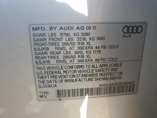 Photo 14 from auction – 2014 AUDI Q7 PREMIUM with VIN WA1LGAFE0ED004917