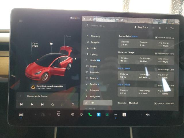 Photo 9 from auction – 2018 TESLA MODEL 3 with VIN 5YJ3E1EB3JF091637