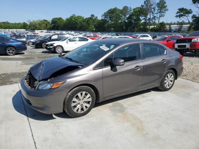 HONDA CIVIC LX 2012 with VIN 19XFB2F55CE041593 - Photo from auction