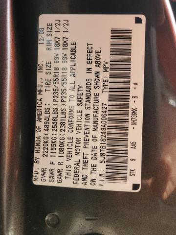Photo 14 from auction – 2009 ACURA RDX with VIN 5J8TB18249A006427