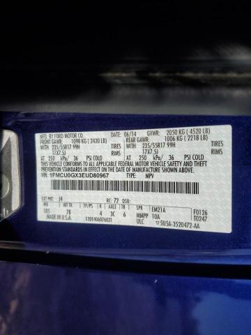 Photo 14 from auction – 2014 FORD ESCAPE SE with VIN 1FMCU0GX3EUD80967