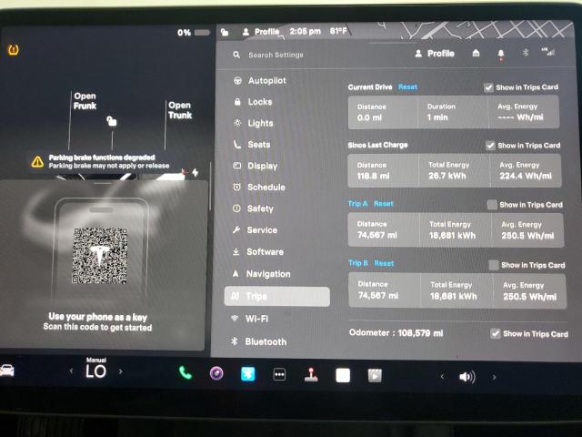 Снимка 9 от търг – 2022 TESLA MODEL 3 с VIN 5YJ3E1EA4NF371371