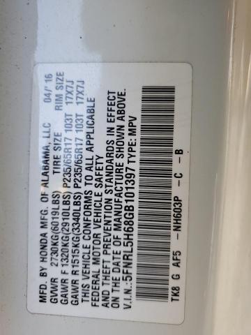 Photo 14 from auction – 2016 HONDA ODYSSEY EX with VIN 5FNRL5H68GB101397