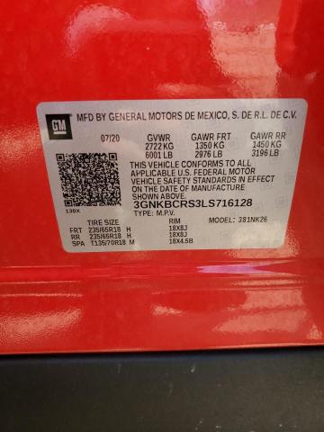Photo 14 from auction – 2020 CHEVROLET BLAZER 2LT with VIN 3GNKBCRS3LS716128
