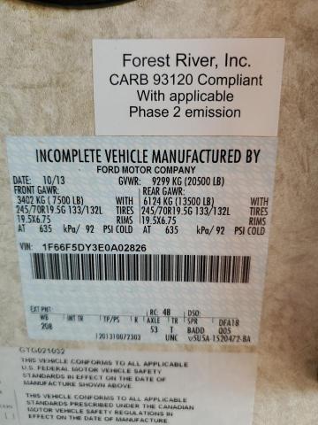 Photo 10 from auction – 2014 FORD F53 with VIN 1F66F5DY3E0A02826