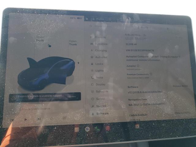 Photo 9 from auction – 2023 TESLA MODEL 3 with VIN 5YJ3E1EC5PF634178